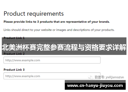 北美洲杯赛完整参赛流程与资格要求详解