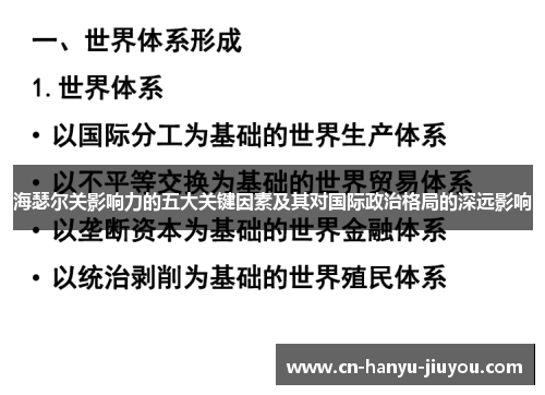 海瑟尔关影响力的五大关键因素及其对国际政治格局的深远影响