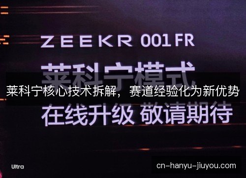 莱科宁核心技术拆解，赛道经验化为新优势